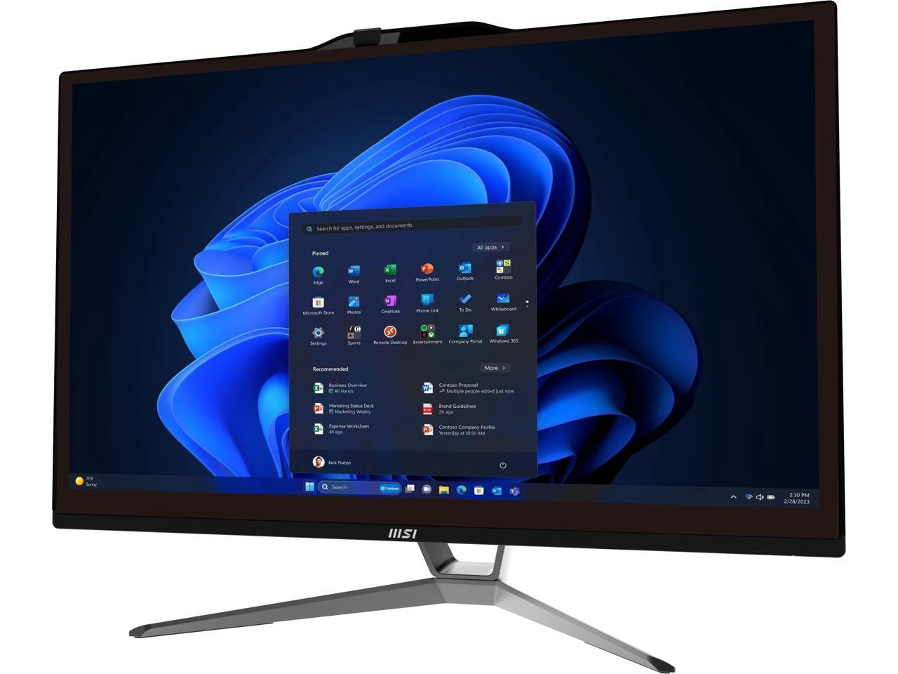 MSI Pro PRO AP222T 14M-424US - Intel Core i5 14th Gen i5-14400 - 8 GB Ram- 512 GB SSD - 21.5" -Intel UHD Graphics - Windows 11 Pro - Desktop - Black - All-in-One Computer