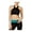 Black - caviar, variant on Womens Delany Contrast Mesh-Back Sports Bra, Green, Juniors, X-Small