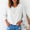 thumbnail image 4 of vigerkar Womens Floral Embroidered Long Sleeve Shirt Peter Collar Dressy Casual Blouse Shirts (White, XL), 4 of 7