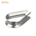 thumbnail image 6 of 50 Pack M4 Stainless Steel Thimble for 5/32" Dia Wire Rope, Wire Rope Cable Thimbles Rigging for Marine, 6 of 6