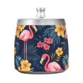 thumbnail image 7 of Yayeee Ashtray with Lid for Cigarette Smokeless Stainless Steel Home Ash Holder, Red Floral Flamingo, 7 of 7
