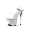 thumbnail image 5 of 7" Pointed Stiletto Glitter Platform Sandal, 5 of 6
