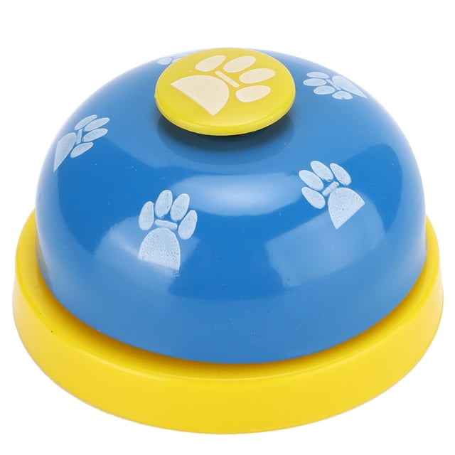 Pet Bell, Dog Buttons For Communication Talking Buttons For Dogs Pet Training Bells Dog Equipment Dog Potty Training Bell For Home Pet Shop Yellow Base And Blue Cover