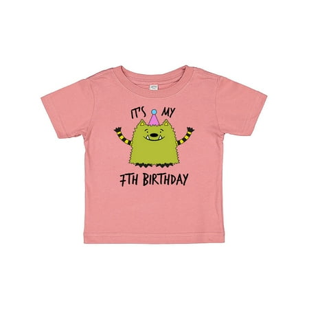 

Inktastic Its My 7th Birthday with The Whatif Monster Gift Baby Boy or Baby Girl T-Shirt