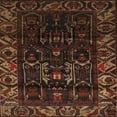 thumbnail image 1 of Ahgly Company Machine Washable Indoor Square Traditional Night Red Area Rugs, 6' Square, 1 of 7