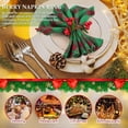 thumbnail image 5 of 12 Pcs Anneaux de Serviette de Noël, Porte-Serviettes Baies Rouges Boucle Rustique pour Déjeuner de Noël Action de Grâce, 5 of 5