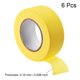 thumbnail image 3 of Uxcell 6Pcs 25mm 1 inch Wide 20m 21 Yards Cinta de Enmascarar Rollos de Cinta para Pintores Amarilla, 3 of 5