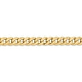 thumbnail image 3 of Real 14kt Yellow Gold 8mm Flat Beveled Curb Chain; 26 inch; Lobster Clasp; for Adults and Teens; for Women and Men, 3 of 5