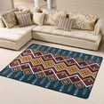 thumbnail image 1 of DouZhe Vintage Ethnic Floral Traditional Pattern Area Rugs Non-Slip Machine Washable Floor Mat, Style Carpet Doormat, 63x48 inches, 1 of 6