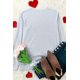 thumbnail image 4 of ABPHQTO Camiseta de manga larga gris BE MY Freaking VALENTINE de mujer, 4 of 5