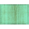 thumbnail image 1 of Ahgly Company Indoor Rectangle Abstract Turquoise Blue Modern Area Rugs, 5' x 7', 1 of 4