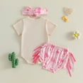 thumbnail image 5 of Baby Onesies Girl Baby Girl Clothes Boots And Bows It's A Cowgirl Thing Print Short Sleeve Top Shorts 3-Piece Set, 5 of 5