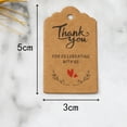 thumbnail image 2 of OULII 200Pack Happy Valentines Day Tags Wedding Goodies Tags Light Brown, 2 of 8