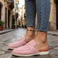 thumbnail image 5 of CHICVOMEY Mules & Clogs for Women Leather Womens Slip on Shoes Comfortable Casual Mules Shoes for Indoor Outdoor Business, 5 of 9
