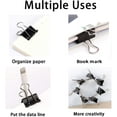 thumbnail image 5 of Large Binder Clips , Big Binder Clips for Office and Home Supplies, Black, 5 of 7