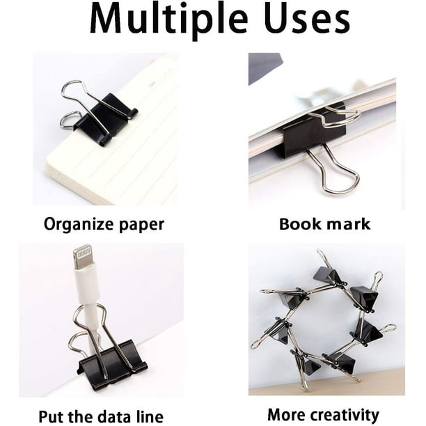 Large metal on sale binder clips
