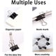 thumbnail image 5 of Clips para carpetas grandes de 1,6 pulgadas (paquete de 60), clips para carpetas grandes para suministros de oficina y hogar, color negro, 5 of 7