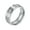 Silver, variant on Men's Women's Stainless Steel 8MM Minimalist Matte Finished Cubic Zirconia Inlay Wedding Band Ring Gold Size 11