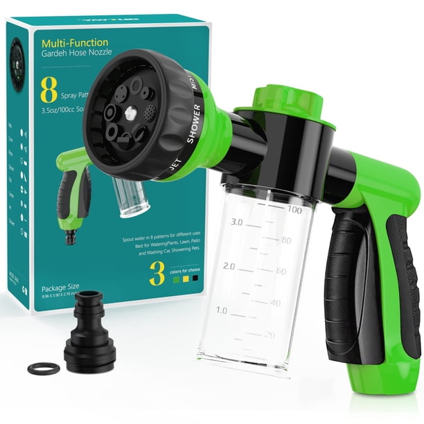 Boquilla para manguera de jardín OUTWAY de alta presión con dispensador de jabón