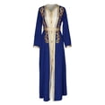thumbnail image 4 of Elegant Muslim Abaya Dress With Embroidery Long Sleeve Robe And Inner Gown Two Piece For/BU1/XS, 4 of 5