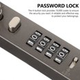 thumbnail image 3 of HLONK3 Pieces Padlock with Password Required Snowboarding Bike Freezer Cable Locks Combination Luggage Small Baby, 3 of 6