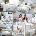 thumbnail image 6 of Ocean Life Full Size Comforter Set, Light Yellow Shell Navy Coral Starfish Conch Bedding for All Seasons, 4 Pcs Bed Set, 1Quiltcover (86"x86") ,1Sheet(80"x116"), 2Pillowcases (30"x20"), 6 of 9