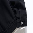 thumbnail image 3 of KaLI_store Mens Denim Jacket Men`s Vintage Label Collar Denim Jeans Jacket Trench Coat Blue,L, 3 of 4