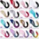 thumbnail image 4 of 1 Set/2pcs Lovely Braid Wig Elastic Hair Ties Useful Ponytail Holder Ring Pigtails Braids Hair Extensions (Blue and Purple and Pink), 4 of 4