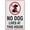 Warning Sign 5, variant on No Dogs Allowed Except Service Dogs Reflective Aluminum Metal Signage - 8"x12", With Symbol, Weatherproof - Store, Office, Hospital, Public Building