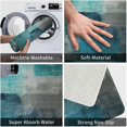 thumbnail image 4 of Turquoise Grey Bathroom Rug Teal Abstract Art Bath Mats, Soft Absorbent Bath Rug Non-Slip Floor Rug Carpets for Kitchen Bathroom Laundry Bedroom Living Room Decoration, 4 of 6