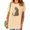 Apricot, variant on White Women's Boho Neutral Vintage Sitting Leopard Safari Graphic Short Sleeve T-Shirt Tops