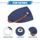 thumbnail image 4 of Funda para llavero de Coche Unique Bargains extraíble de 4 piezas Piel sintética Gran capacidad Azul Oscuro, 4 of 7