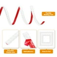 thumbnail image 3 of Uxcell Moldura autoadhesiva para paredes 0.8" x 16 pies tiras de paneles de pared borde de papel tapiz blanco, 3 of 7