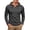 Dark Gray, variant on Men's Hooded Shirt Long Sleeve for Men's Loose Fit Henley Hoodie Drawstring Hooded Pullover Sweatshirts For Men, Sizes S-2XL