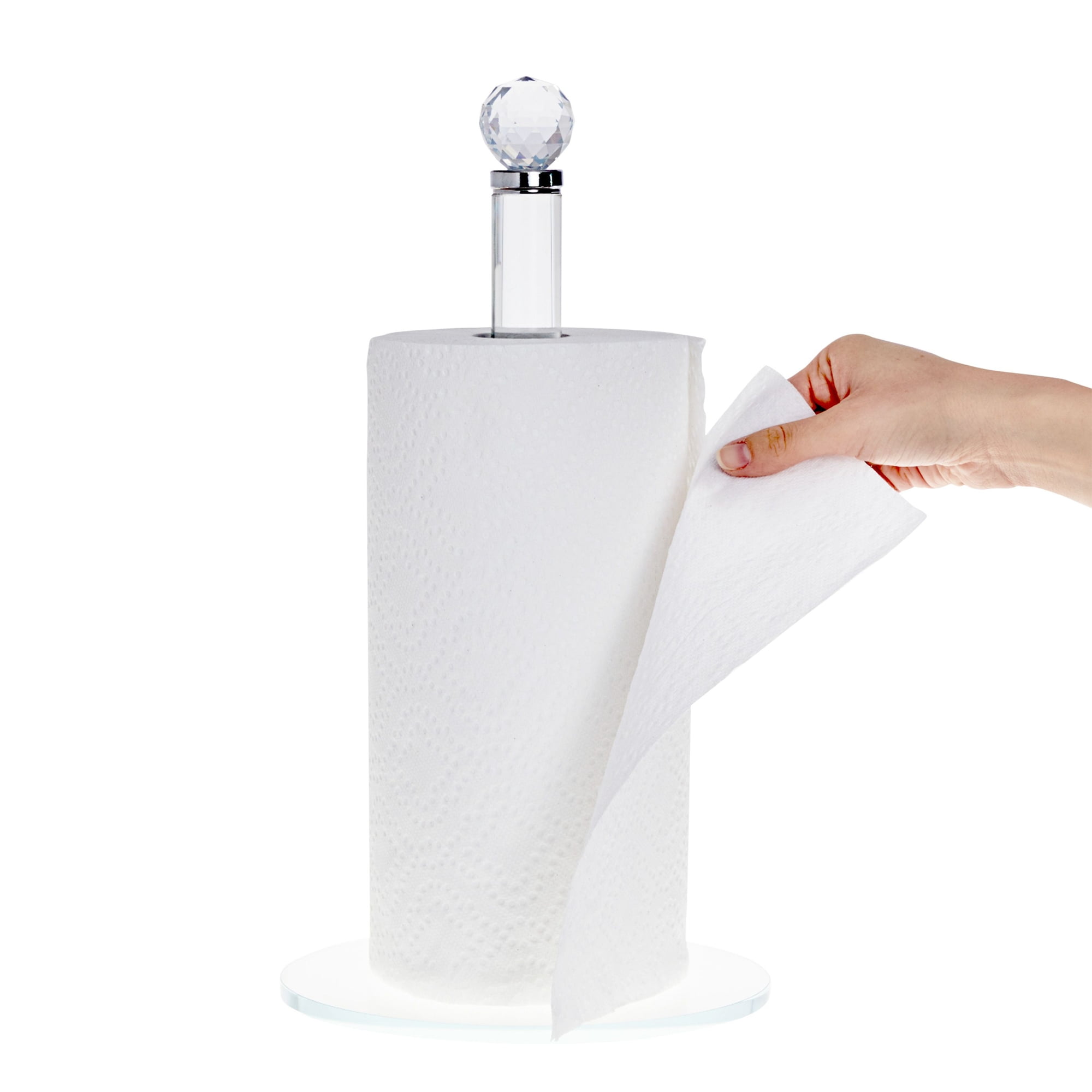 Paper Towel Dispenser Stand Up One-Handed Tear Paper Towel Roll Holder  Removable Paper Towel Holders Space-Saving for Countertop - AliExpress