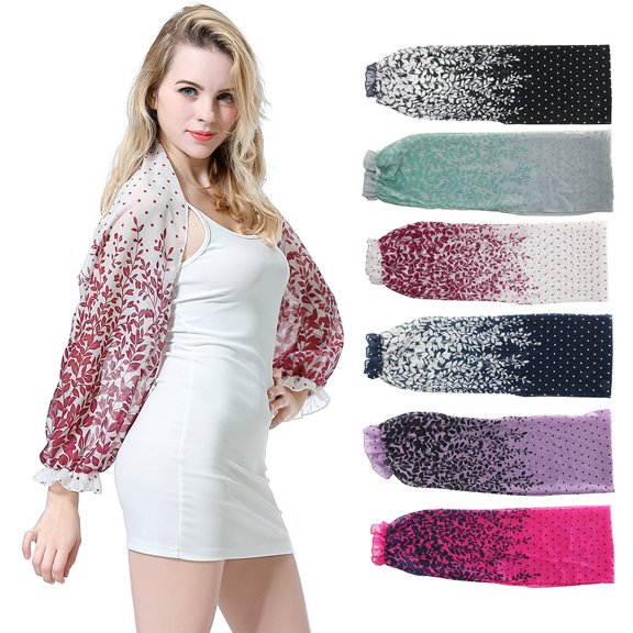 Cheers.US Cooling Shawl Arm Sleeves with Finger Hole Woman Sun Protection Shawl Golf Shawl Shrug