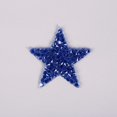 thumbnail image 4 of Pegatinas de tela con patrón de estrella de cinco puntas para perforaciones en caliente y dibujo en caliente, para zapatos, sombreros, equipaje, accesorios de ropa, parche de malla adhesiva, 4 of 5