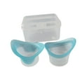 thumbnail image 3 of 2 vasos de silicona para lavado ocular. Mantén tus ojos limpios. Vasos de limpieza ocular universales. Azul, 3 of 9