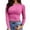 Red, variant on Women's Fitted Long Sleeve Crewneck T-Shirt Stretch Ribbed Casual Basic Top