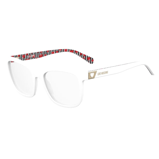 Lentes Oftálmicos Moschino Love MOL585 VK6 Acetato Cuadrado Completo Blanco