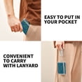 thumbnail image 5 of Cloth Wallet with Lanyard & Multiple Compartments Fashion Purse Zipper Clutch Bag for Cash Cards Coins Elegant Blue Traditional Patterns, 5 of 7