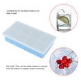 thumbnail image 3 of Silicone Ice Cube Maker 8 Cavities Chocolate Candy Tray Mold Cooking Tools with Lid Sky Blue, 3 of 8