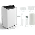 thumbnail image 2 of Riedhoff 14000 BTU Portable Air Conditioner QC6OV, for 750 Sq.Ft, 115 V/ 60Hz, White & Black, 2 of 9