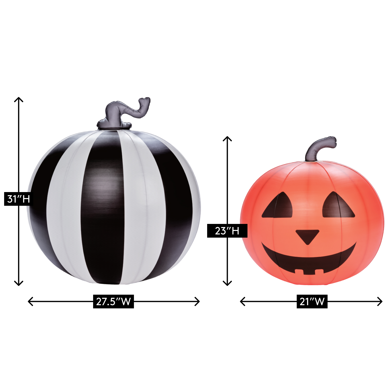 FUNBOY Inflatable Pumpkin Halloween Decorations, 2-Pack photo 6