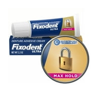 (3 pack) Fixodent Ultra Max Hold Secure Denture Adhesive Cream, 2.2 oz