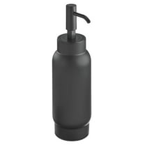 iDesign Steel Refillable Soap Dispenser - 3.45" x 2.65" x 8.68", Matte Black
