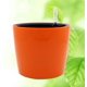 thumbnail image 5 of Maceta redonda de plástico con autorriego y indicador de agua Apuakthei para interior y exterior (naranja), 5 of 5