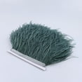 thumbnail image 3 of Flecos de Plumas Teñidas Gloria de 1 Yarda para Manualidades de Costura Verde gris, 3 of 7
