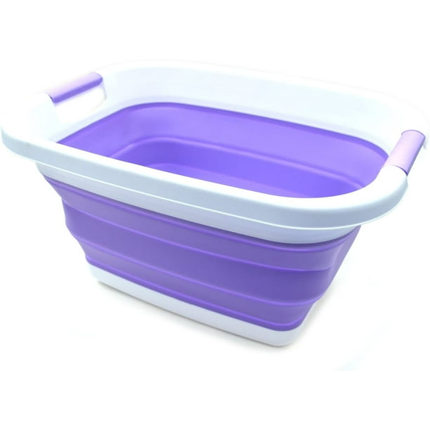SAMMART 25L (6.6 gallon) Collapsible Laundry Basket / Tub Foldable