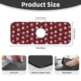 thumbnail image 2 of Kdxio Snowflake red plaid Pattern Non-Slip Diatom Mud Faucet Drain Pad,Self Absorbent Mat for Kitchen Sink for Variety Kitchen & Bathroom Countertops, 2 of 7